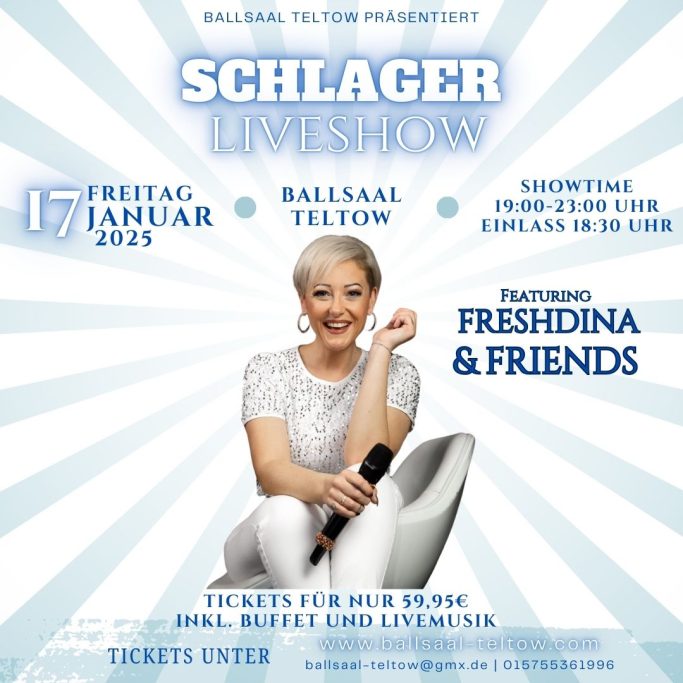 Schlager Liveshow am 17.01.25