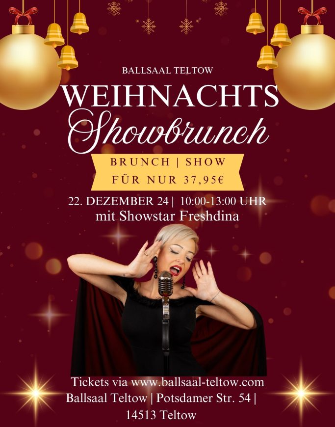 Weihnachts-Showbrunch mit Freshdina